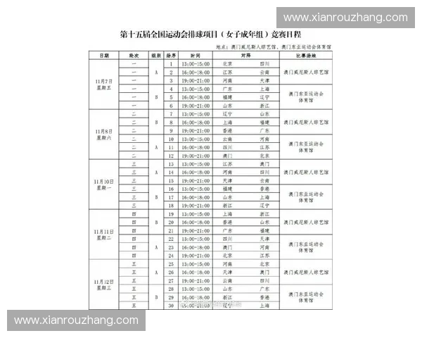 2025年天津女排赛程安排公布 精彩赛事不容错过全面解读